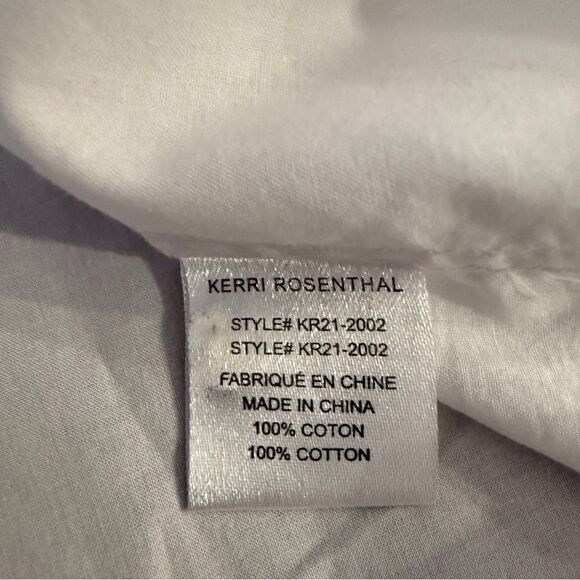 Kerri Rosenthal Mia Shirt Imperfect Heart Pocket in White - Picture 8 of 9